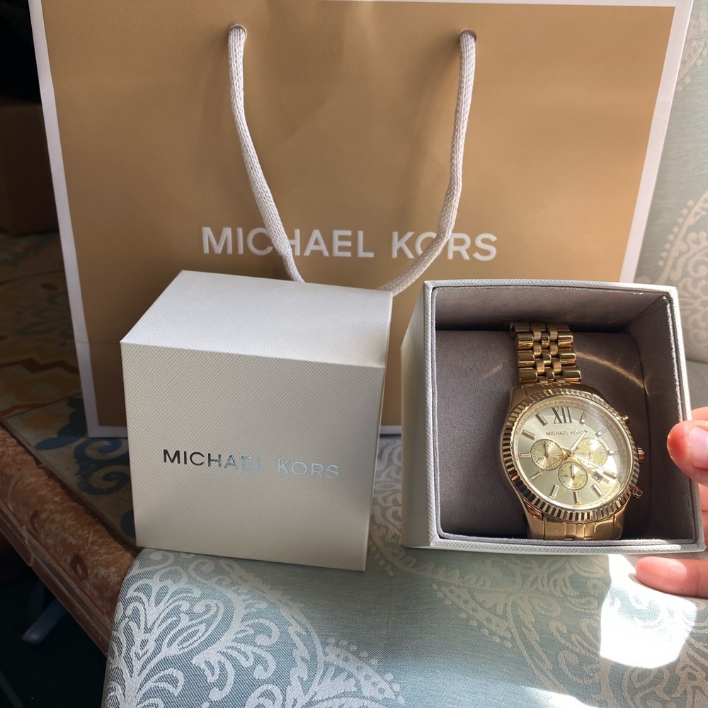 Michael Kors Lexington Gold-Tone Watch MK#8281
